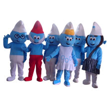 毛絨玩具廠家,人偶服裝定制---藍(lán)精靈